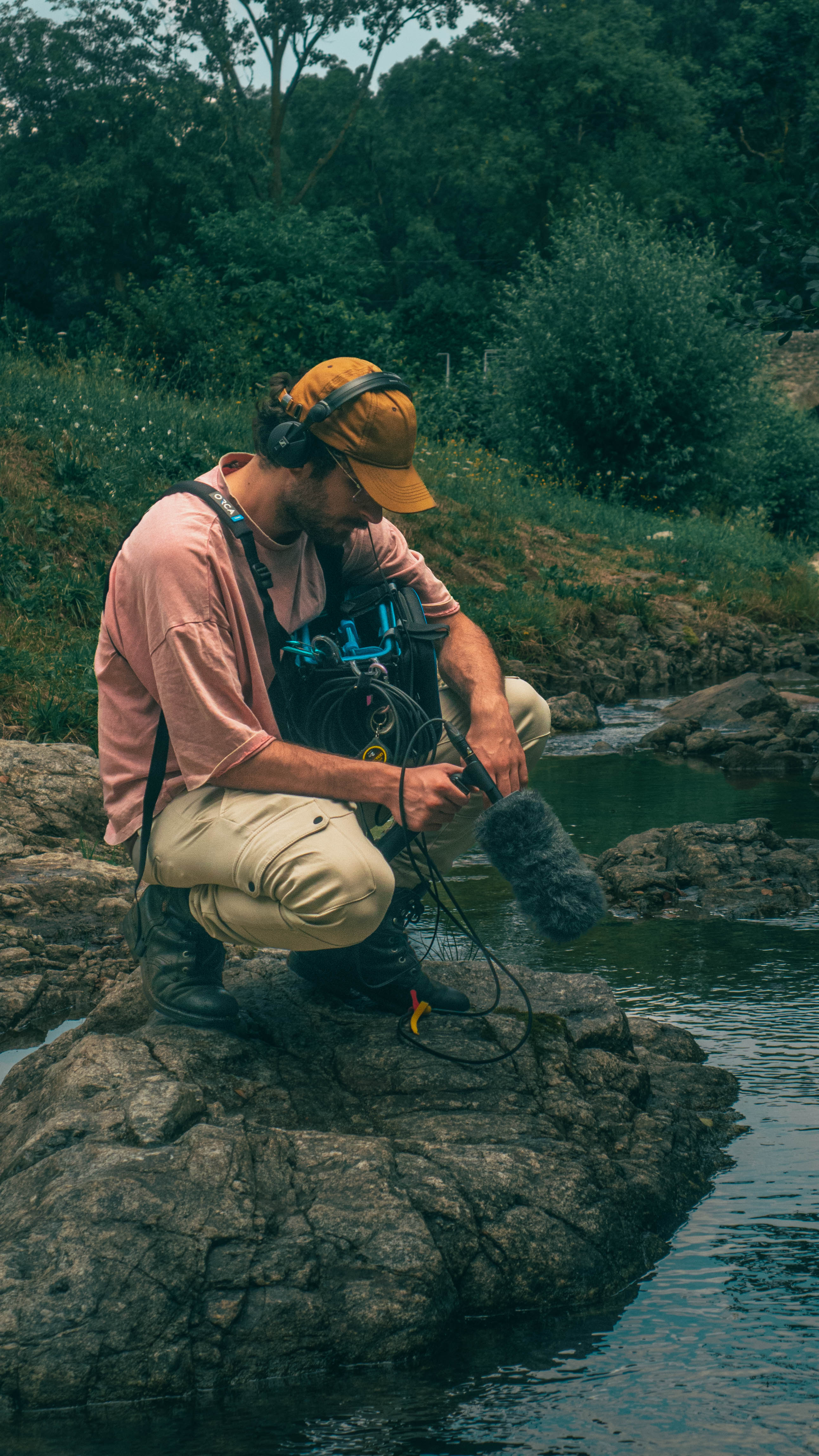 Sound design recording outdoors